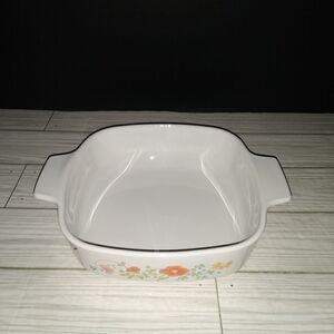 Vintage Corning Ware Wildflower 1 Quart Casserole Dish A-1-B 6½x6½x2